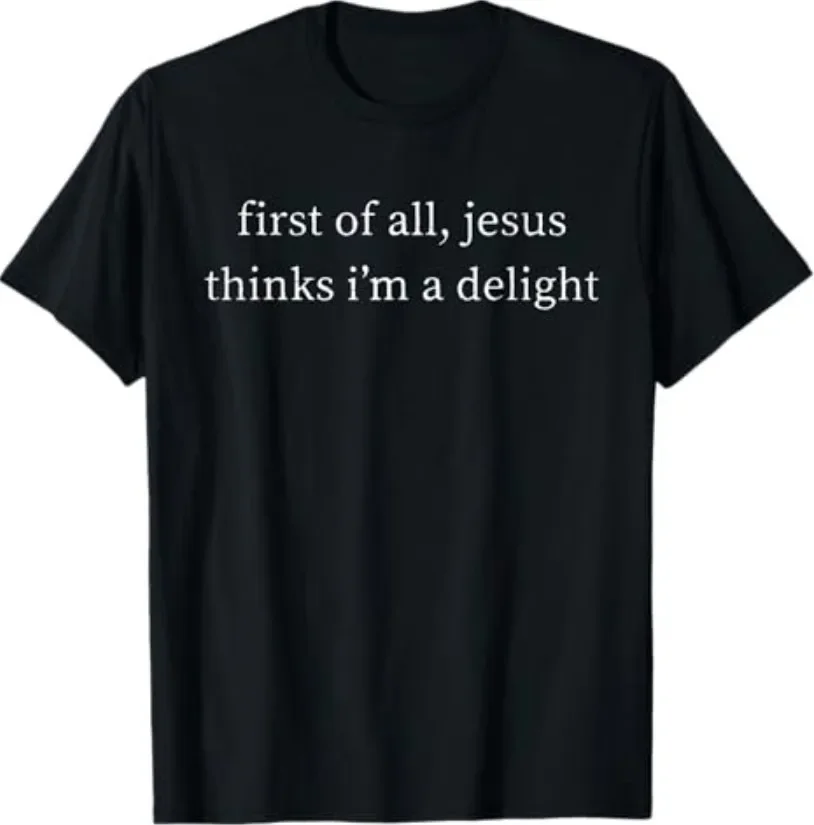 Funny Retro Jesus Thinks I'm a Delight T-Shirt
Funny Retro Jesus Thinks I'm a Delight T-Shirt