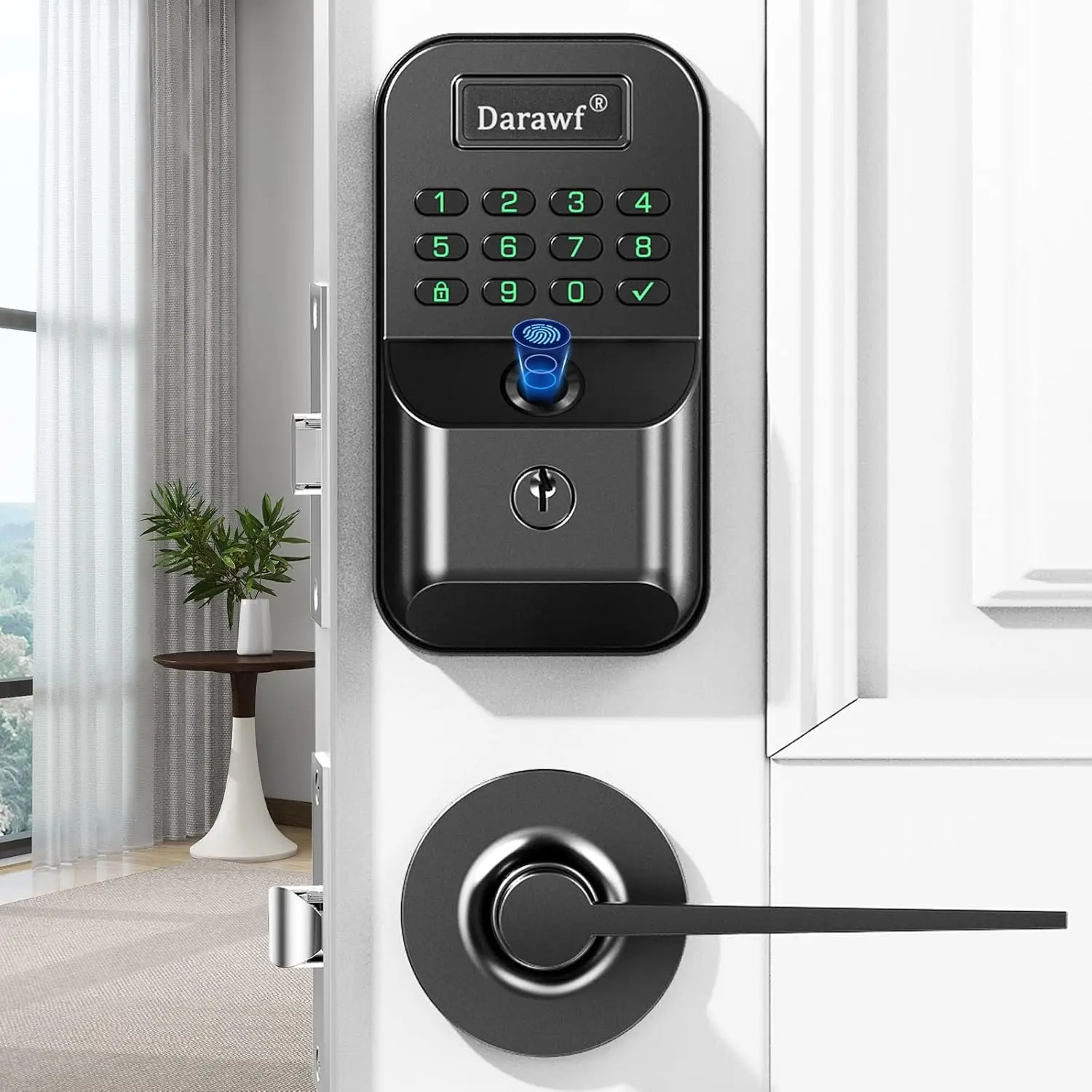 Keyless Entry Smart Lock: Fingerprint, Keypad, Auto-Lock for Easy Home Installation
Keyless Entry Smart Lock: Fingerprint, Keypad, Auto-Lock for Easy Home Installation