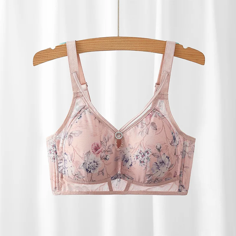 Large Size Bra Thin Cotton Mesh Printed Bra Plus Size Women's Bra Brasier Mujer Brassiere Femme
Large Size Bra Thin Cotton Mesh Printed Bra Plus Size Women's Bra Brasier Mujer Brassiere Femme