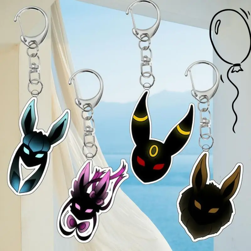 Acrylic Keychain for Umbreon Espeon Glaceon Flareon Eevee Shadow Design Self-Made Acrylic Key Ring Student Backpack Pendant Gift
Acrylic Keychain for Umbreon Espeon Glaceon Flareon Eevee Shadow Design Self-Made Acrylic Key Ring Student Backpack Pendant Gift