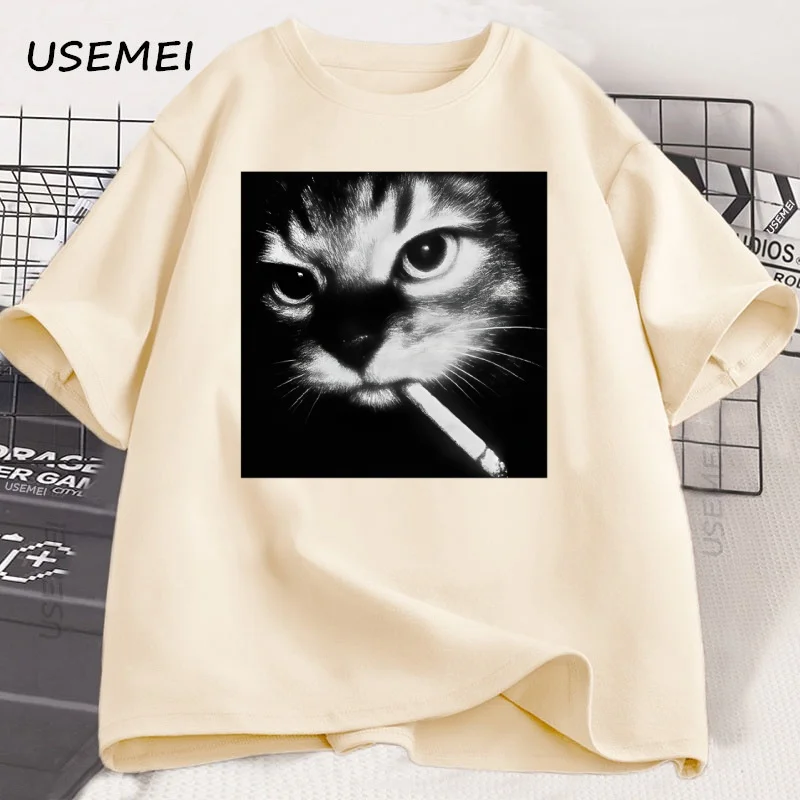 Funny Smoking Cat Meme T-Shirt Y2k Cat Lover Cool Tshirt Men Women Comfortable Crewneck Tshirt Breathable Cotton T Shirts Tops
Funny Smoking Cat Meme T-Shirt Y2k Cat Lover Cool Tshirt Men Women Comfortable Crewneck Tshirt Breathable Cotton T Shirts Tops