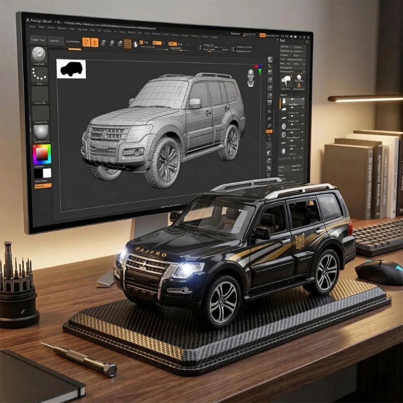 Модель автомобиля Pajero Classic из сплава металла, масштаб 1:32, с функцией отката, световыми эффектами, декоративным интерьером, игрушка для мальчиков, подарок.
Модель автомобиля Pajero Classic из сплава металла, масштаб 1:32, с функцией отката, световыми эффектами, декоративным интерьером, игрушка для мальчиков, подарок.