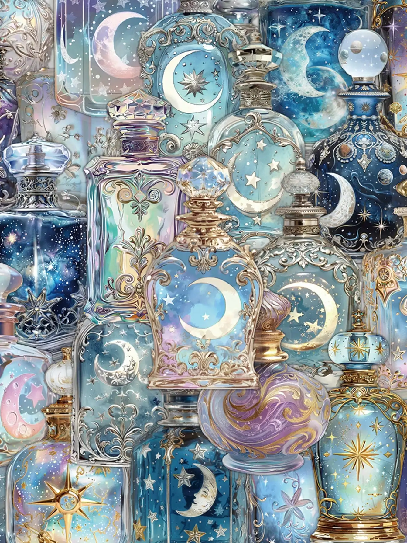 50pcs Moon Phase Bottle Stickers PET Material Notebook Laptop Phone Case Luggage Skateboard Helmet Guitar Decorative Stickers
50pcs Moon Phase Bottle Stickers PET Material Notebook Laptop Phone Case Luggage Skateboard Helmet Guitar Decorative Stickers