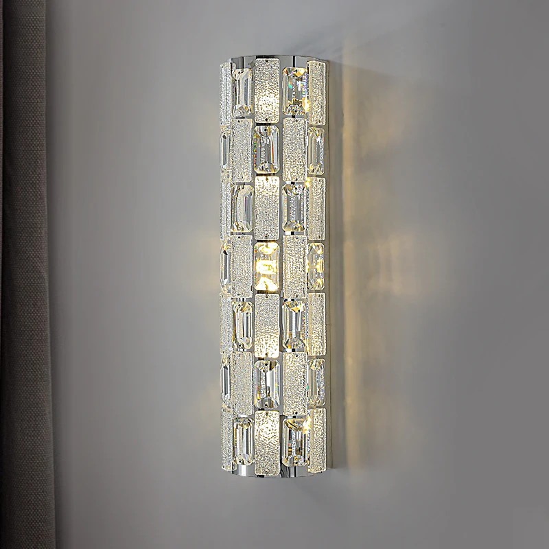 Gold and Silver Rectangular Crystal Wall Lamp for Stairs Light Wall Lamp Led for Corridor Lighting Luxury Classic and Elegant
Gold and Silver Rectangular Crystal Wall Lamp for Stairs Light Wall Lamp Led for Corridor Lighting Luxury Classic and Elegant
