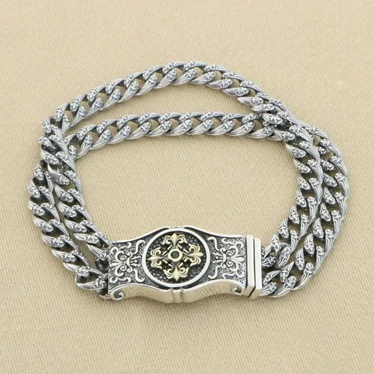 European and American hip-hop niche retro double-layer 925 silver boat anchor bracelet for men with high-end and handsome access
European and American hip-hop niche retro double-layer 925 silver boat anchor bracelet for men with high-end and handsome access