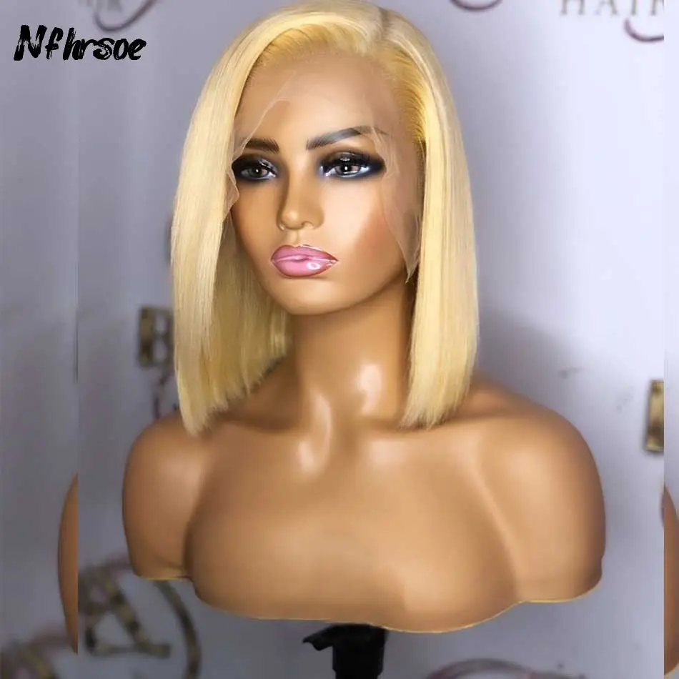 Brazilian Colored Human Hair Wig 13x4 613 Straight Short Bob 200 Density For Women High Quality Transparent Lace Frontal Wigs
Brazilian Colored Human Hair Wig 13x4 613 Straight Short Bob 200 Density For Women High Quality Transparent Lace Frontal Wigs