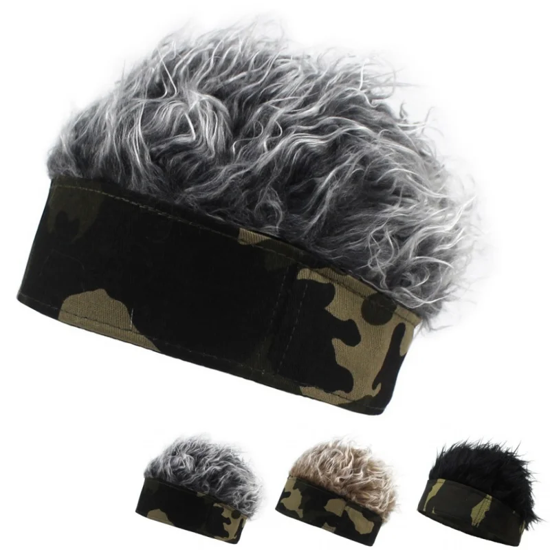 Unisex Camouflage Printed Beanie Wig Hat Synthetic Short Hair Cap Hip Hop Hat Spiked Fake Short Hair Hat Melon Headband Headwear
Unisex Camouflage Printed Beanie Wig Hat Synthetic Short Hair Cap Hip Hop Hat Spiked Fake Short Hair Hat Melon Headband Headwear