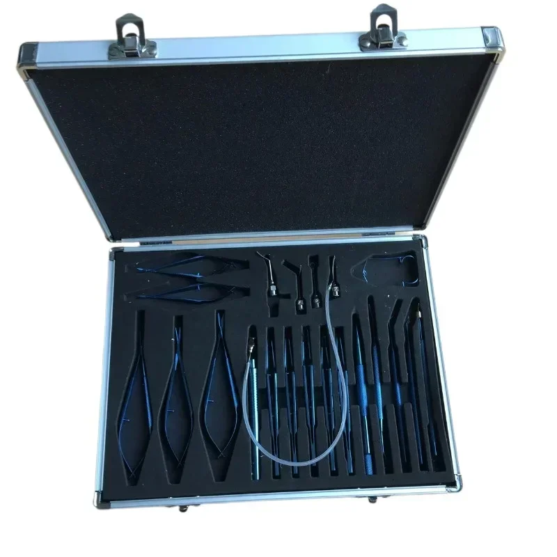 21 pcs Titaniums Cataracts Set Surgicals Eye Ophthalmics Instruments/Stainless steel ophthalmics medicals tool set/2025 Hotsale
21 pcs Titaniums Cataracts Set Surgicals Eye Ophthalmics Instruments/Stainless steel ophthalmics medicals tool set/2025 Hotsale