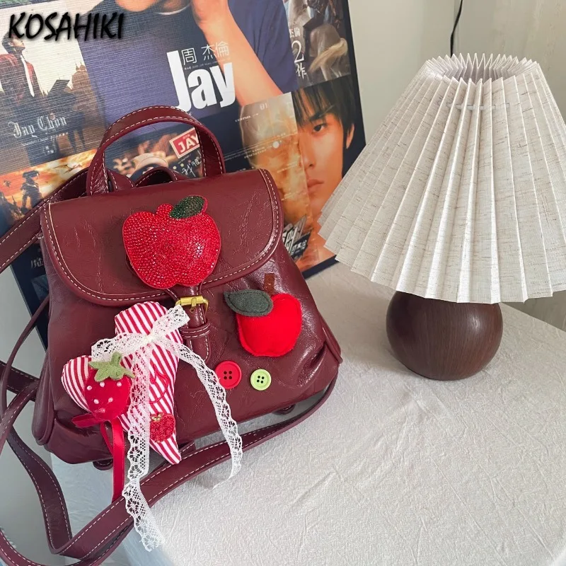 Sweet Cool Y2k Эстетический лоскутный рюкзак в консервативном стиле Kawaii Модные женские школьные ранцы Универсальные винтажные повседневные мини-рюкзаки
Sweet Cool Y2k Эстетический лоскутный рюкзак в консервативном стиле Kawaii Модные женские школьные ранцы Универсальные винтажные повседневные мини-рюкзаки