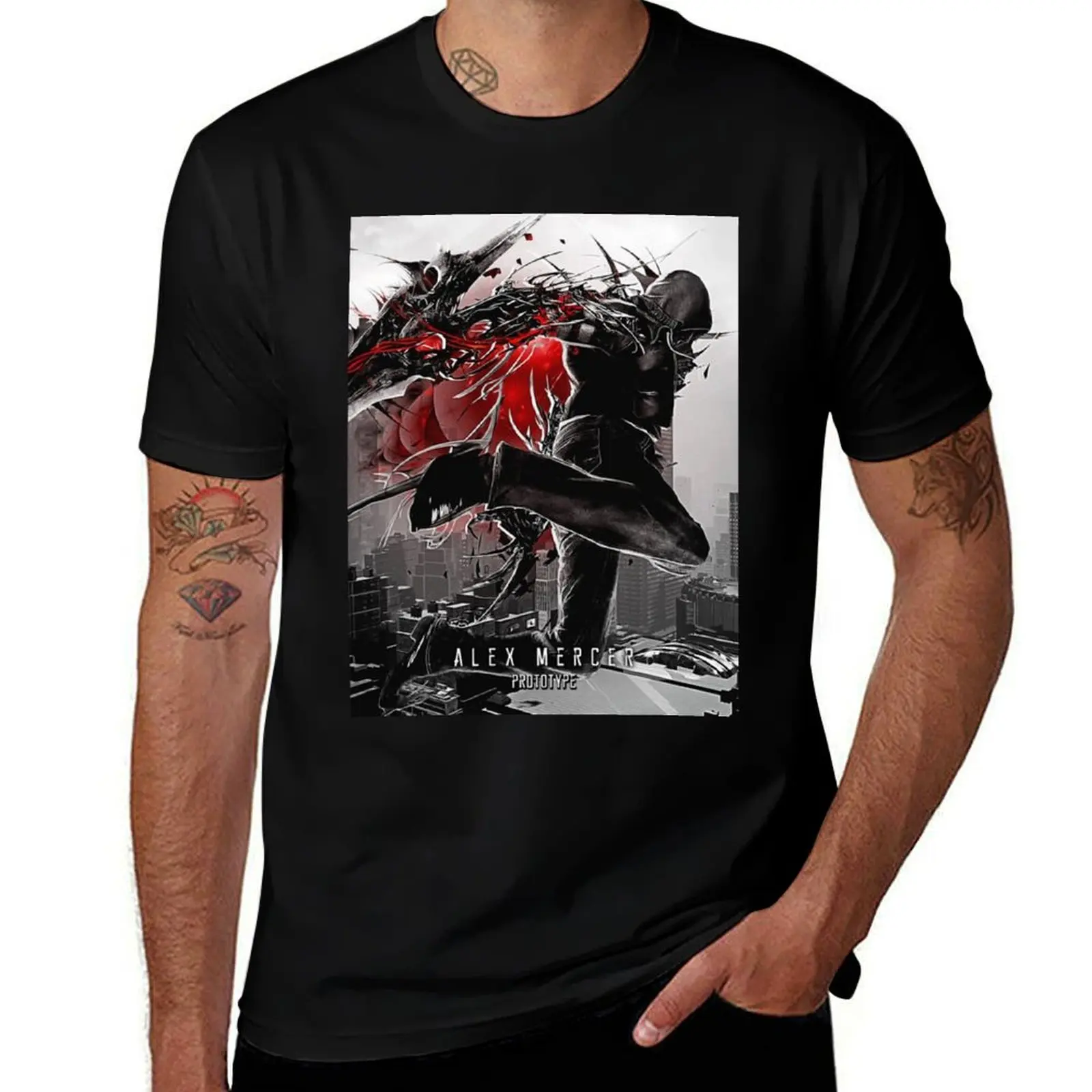 Alex Mercer Prototype T-Shirt t shirts for man cotton man graphic t shirt T-Shirt 
Alex Mercer Prototype T-Shirt t shirts for man cotton man graphic t shirt T-Shirt