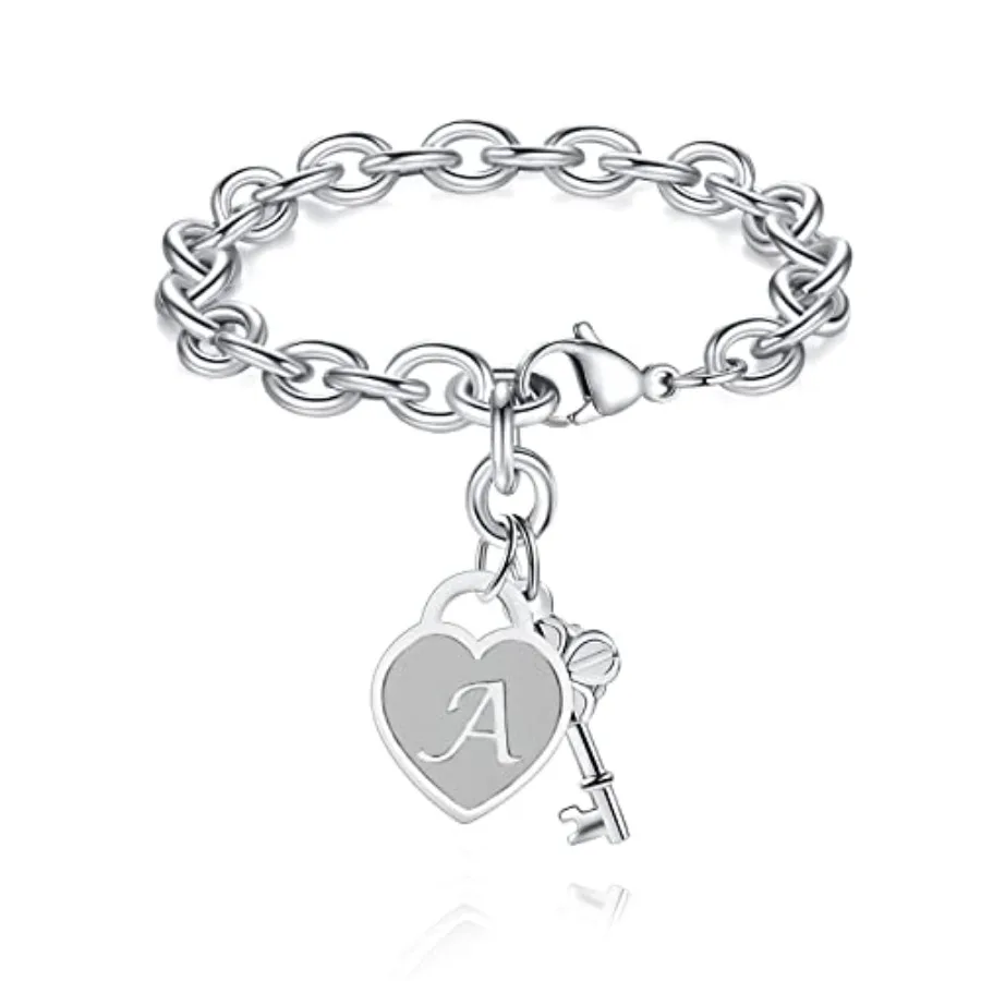 TONY and SANDY Initial Charm Bracelets for Girls Women Stainless Steel A-Z Bracelet Personalized Gifts Birthday Graduation East
TONY and SANDY Initial Charm Bracelets for Girls Women Stainless Steel A-Z Bracelet Personalized Gifts Birthday Graduation East