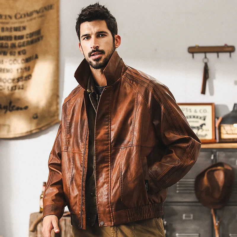 American classic retro leather jacket men's autumn 2025 new trendy brand loose locomotive clothing tough guy tooling jacket
American classic retro leather jacket men's autumn 2025 new trendy brand loose locomotive clothing tough guy tooling jacket