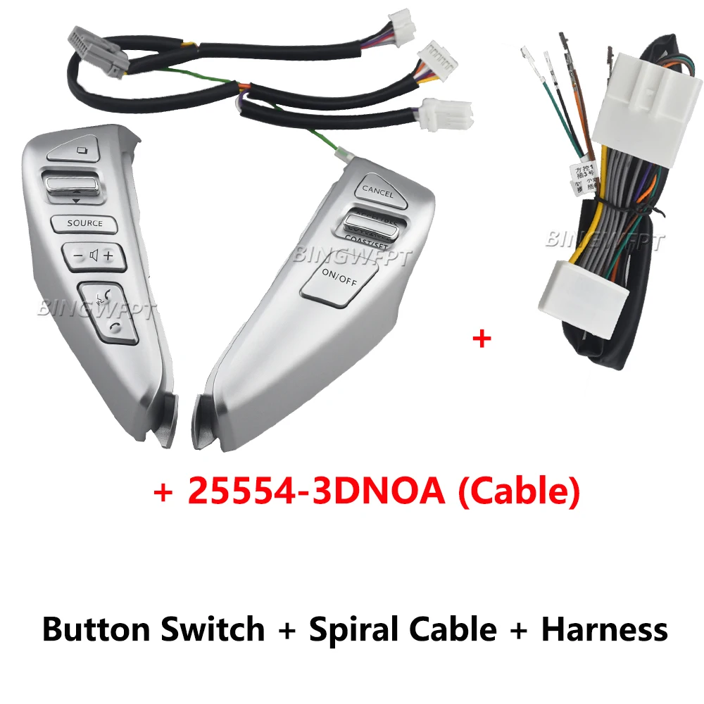 1 Set Car High-quality Telephone Audio Volume Adjust Cruise Control Steering Wheel Switch For New Sylphy 2012-2015 With Wire
1 Set Car High-quality Telephone Audio Volume Adjust Cruise Control Steering Wheel Switch For New Sylphy 2012-2015 With Wire