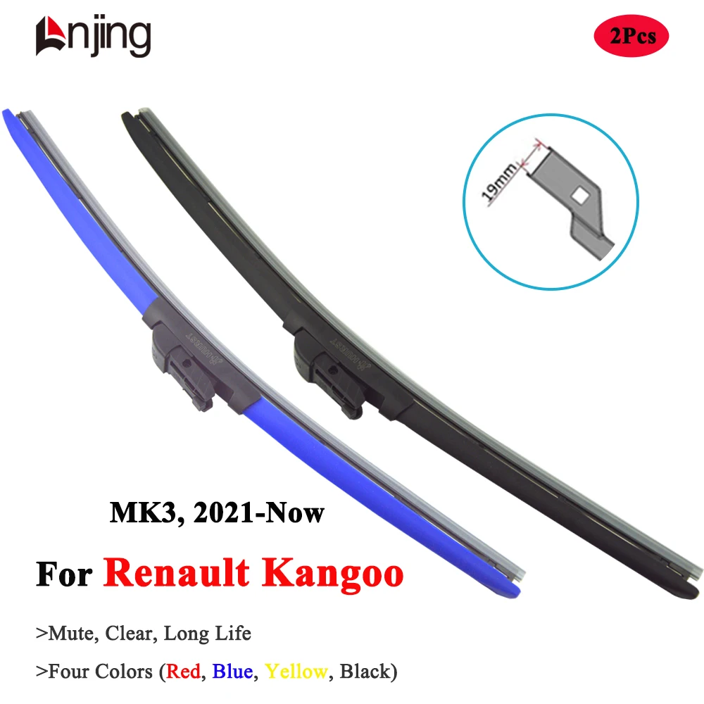 LNJING Colorful Wiper Blades For Renault Kangoo 3 FW KW 2021 2022 2023 2024 Car Exterior Accessories Windshield Hybrid Wipers
LNJING Colorful Wiper Blades For Renault Kangoo 3 FW KW 2021 2022 2023 2024 Car Exterior Accessories Windshield Hybrid Wipers