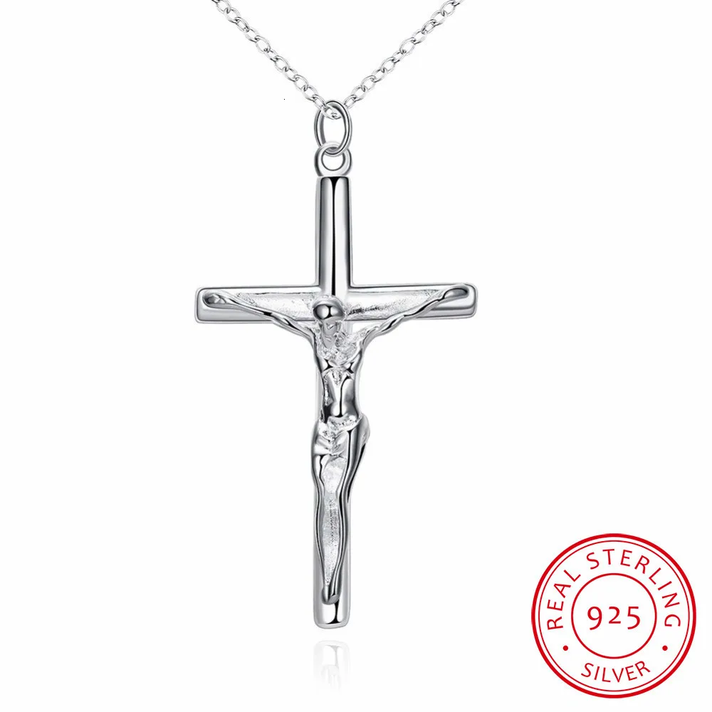 Lekani Silver Creative Male Necklace Men Jewelry Birthday Gifts 925 Sterling Silver Cross Jesus Pendant Necklace Fine Jewelry
Lekani Silver Creative Male Necklace Men Jewelry Birthday Gifts 925 Sterling Silver Cross Jesus Pendant Necklace Fine Jewelry