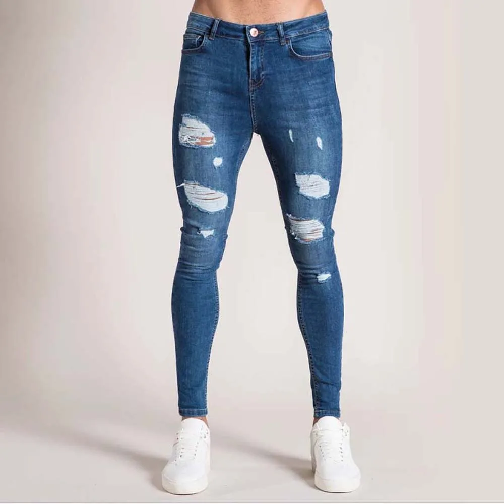High quality men's slim stretch jeans men's bullet solid color ripped small foot pants for spring summer autumn winter jeans men
High quality men's slim stretch jeans men's bullet solid color ripped small foot pants for spring summer autumn winter jeans men