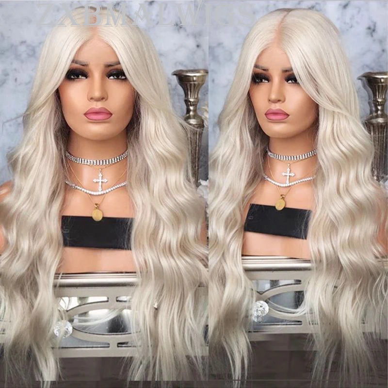 Synthetic Hair Platinum Blonde Loose Deep Wave Glueless 13X4 Lace Front Wig For Women Preplucked Heat Temperature Daily Cosplay
Synthetic Hair Platinum Blonde Loose Deep Wave Glueless 13X4 Lace Front Wig For Women Preplucked Heat Temperature Daily Cosplay