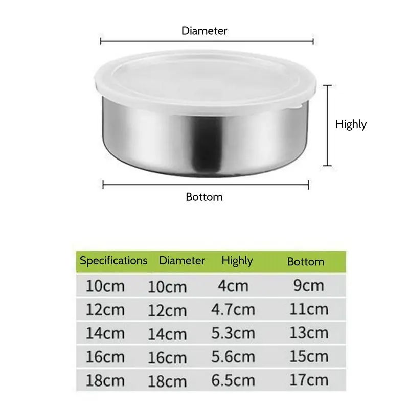 10 PCS Stainless Steel Food Container Sealed Crisper Storage Lunch Box Bowls With Lids Food Storage Box Lunch Box Bowl-AT30
10 PCS Stainless Steel Food Container Sealed Crisper Storage Lunch Box Bowls With Lids Food Storage Box Lunch Box Bowl-AT30
