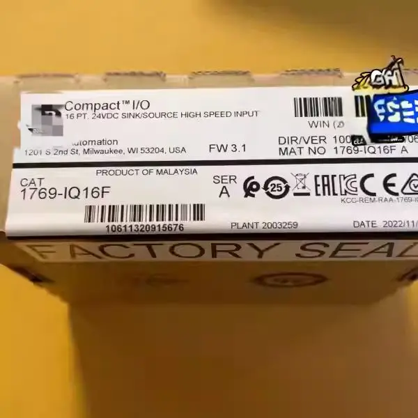 1769-IQ16 New PLC module 1769IQ16
1769-IQ16 New PLC module 1769IQ16