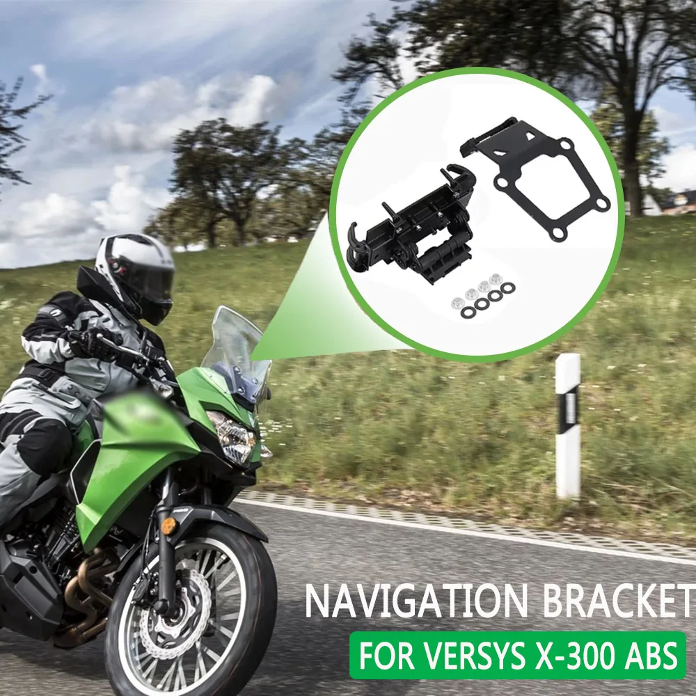 Motorcycle Mobile Phone Holder For Kawasaki VERSYS X300 Versys X-300 Rechargeable GPS Navigator Mounting Aluminum Plastic Black
Motorcycle Mobile Phone Holder For Kawasaki VERSYS X300 Versys X-300 Rechargeable GPS Navigator Mounting Aluminum Plastic Black