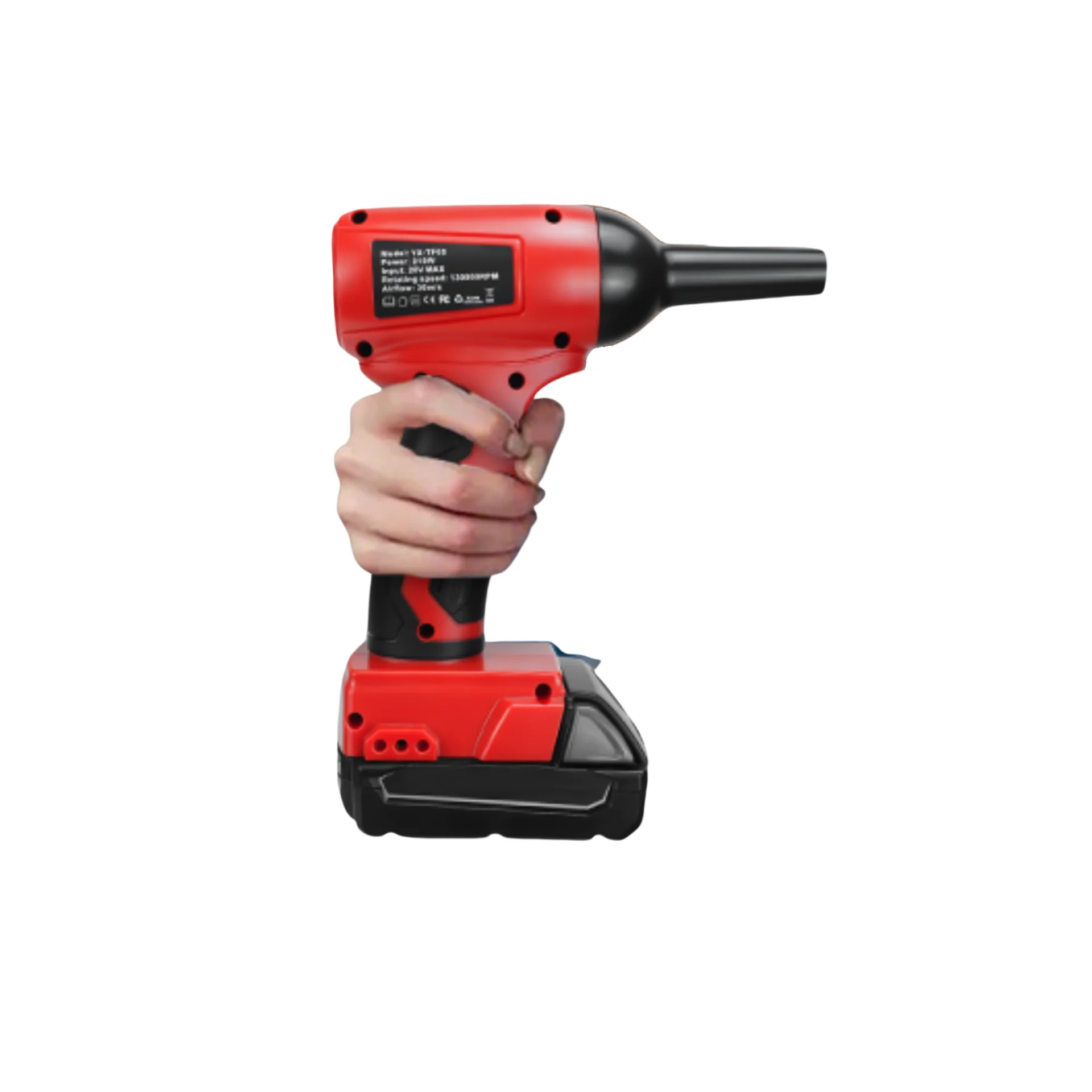 130000RPM Brushless Electric Turbo Jet Fan Portable Air Gun Cordless Air Blower Car Wash Dryer For Milwaukee 18V Battery Pin
130000RPM Brushless Electric Turbo Jet Fan Portable Air Gun Cordless Air Blower Car Wash Dryer For Milwaukee 18V Battery Pin