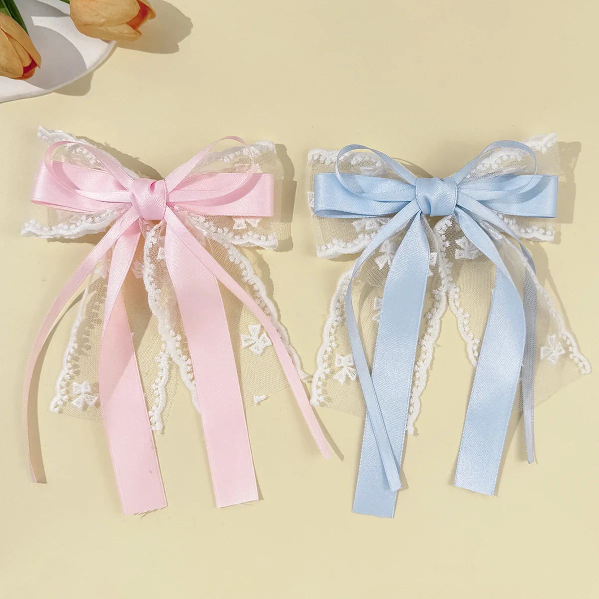 20 Pcs/Lot, Korean Style Lace Ribbon Bow Hair Clips Women Girls Handmade Bowknot Ponytail Barrettes Hair Accessories
20 Pcs/Lot, Korean Style Lace Ribbon Bow Hair Clips Women Girls Handmade Bowknot Ponytail Barrettes Hair Accessories