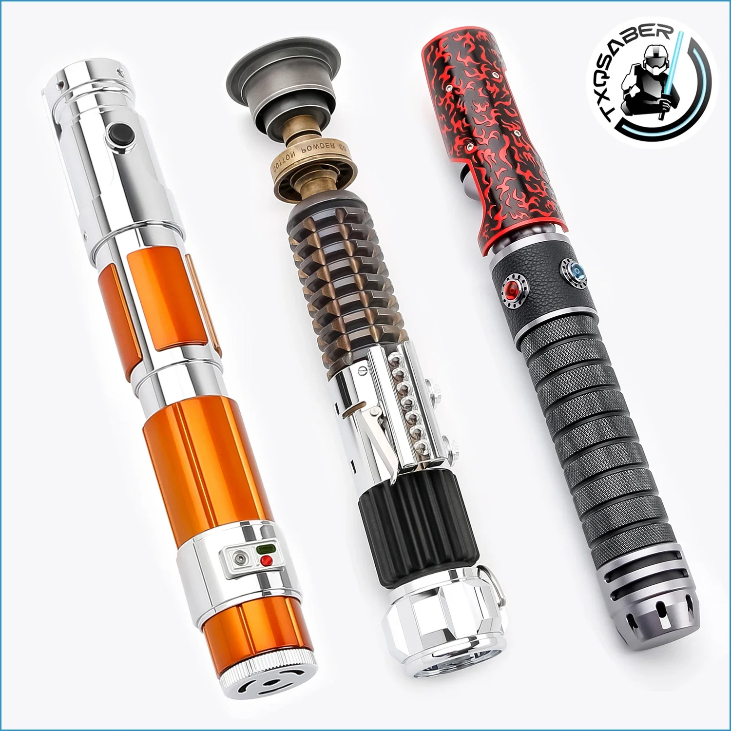 TXQSABER High Quality Metal Hilt Series Lightsaber Handle with RGB SNV4-Pro Proffie 2.2 Core No Blade
TXQSABER High Quality Metal Hilt Series Lightsaber Handle with RGB SNV4-Pro Proffie 2.2 Core No Blade