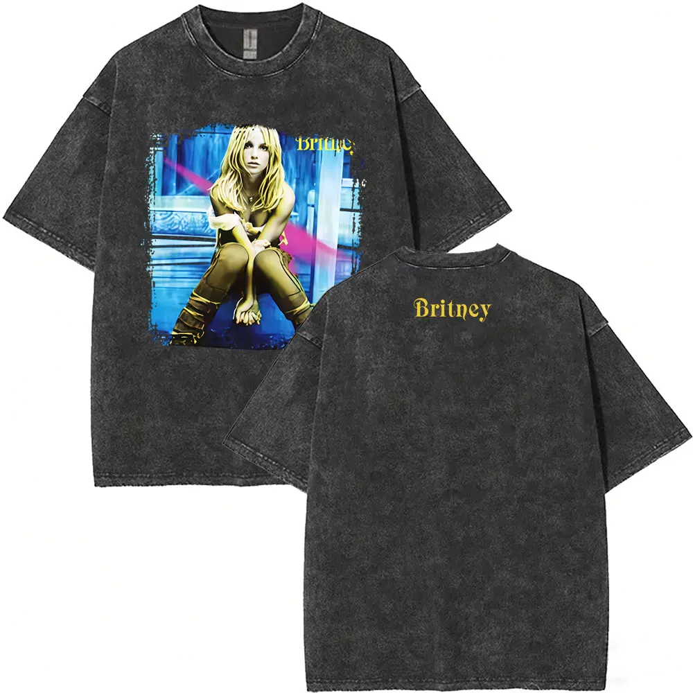 Washed Vintage Britney Spears Britney Album Graphic T Shirts Men Women Casual Retro Oversized Short Sleeve T-shirts Streetwear
Washed Vintage Britney Spears Britney Album Graphic T Shirts Men Women Casual Retro Oversized Short Sleeve T-shirts Streetwear
