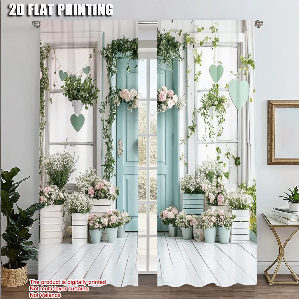 2pcs, Pattern Curtains 2D print Flowers_ Green Leaves & Butterfly Polyester Woven (without rod) Art Deco Festive Use for
2pcs, Pattern Curtains 2D print Flowers_ Green Leaves & Butterfly Polyester Woven (without rod) Art Deco Festive Use for