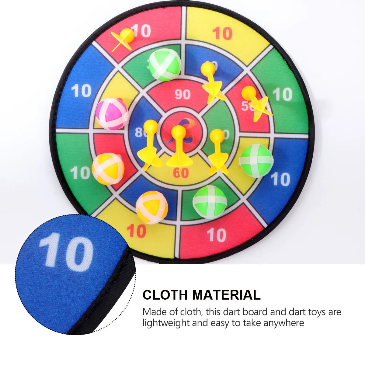 6pcs 30Cm Dart Board Set Colorful Cloth Safety Throwing For Adults Practice Hand Eye Coordination Game Outdoor Indoor Play
6pcs 30Cm Dart Board Set Colorful Cloth Safety Throwing For Adults Practice Hand Eye Coordination Game Outdoor Indoor Play