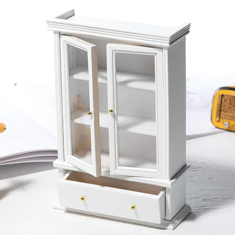 1Pcs Mini Glass Cabinet High Quality Wood Micro Furniture Adornment Perfect for Mini House Decoration DIY Storage Rack
1Pcs Mini Glass Cabinet High Quality Wood Micro Furniture Adornment Perfect for Mini House Decoration DIY Storage Rack