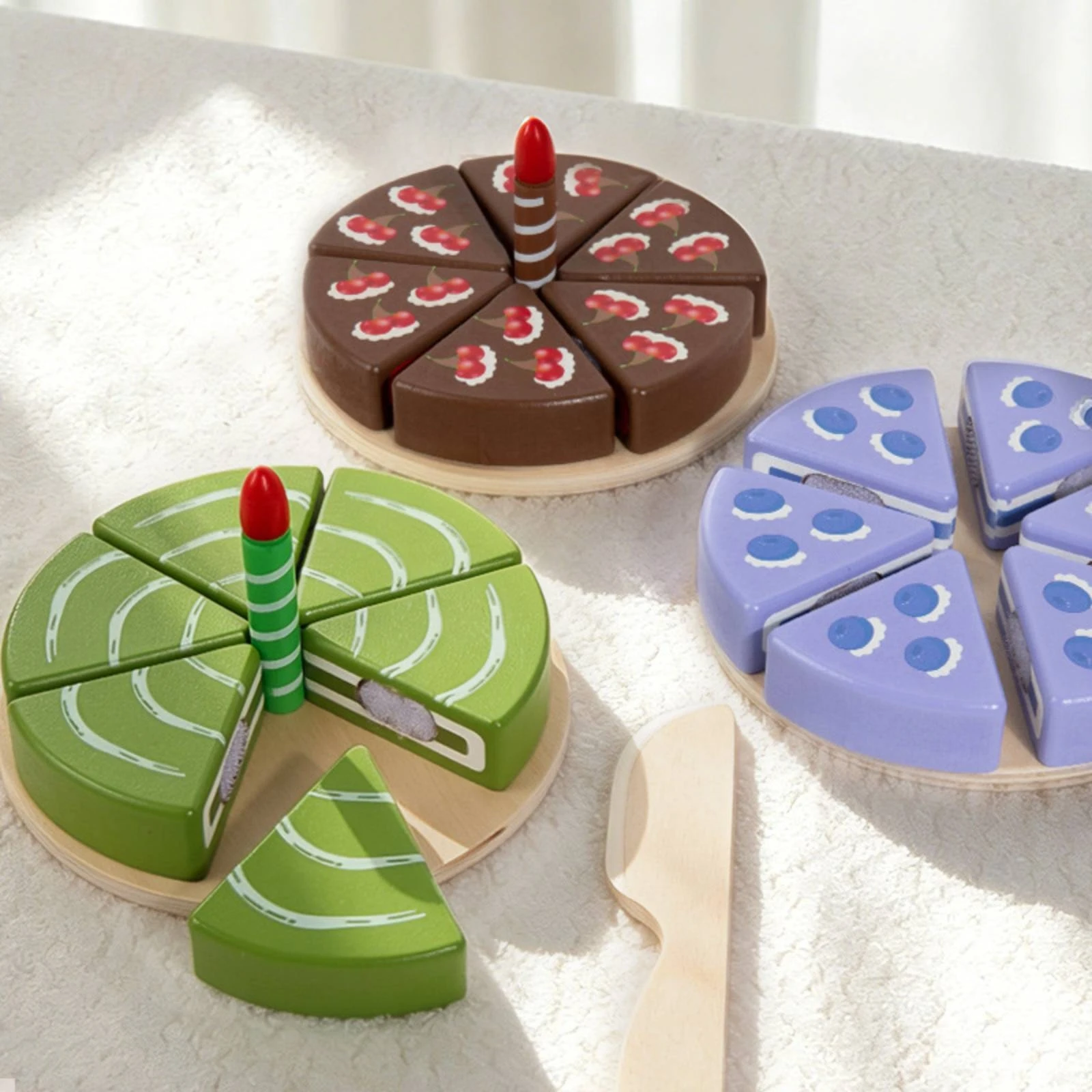 80 Sets Wooden Cake Playset Cuttable Wooden Cake Toy Toy Dessert Set Sturdy Children's Playthings Colorful for Children
80 Sets Wooden Cake Playset Cuttable Wooden Cake Toy Toy Dessert Set Sturdy Children's Playthings Colorful for Children