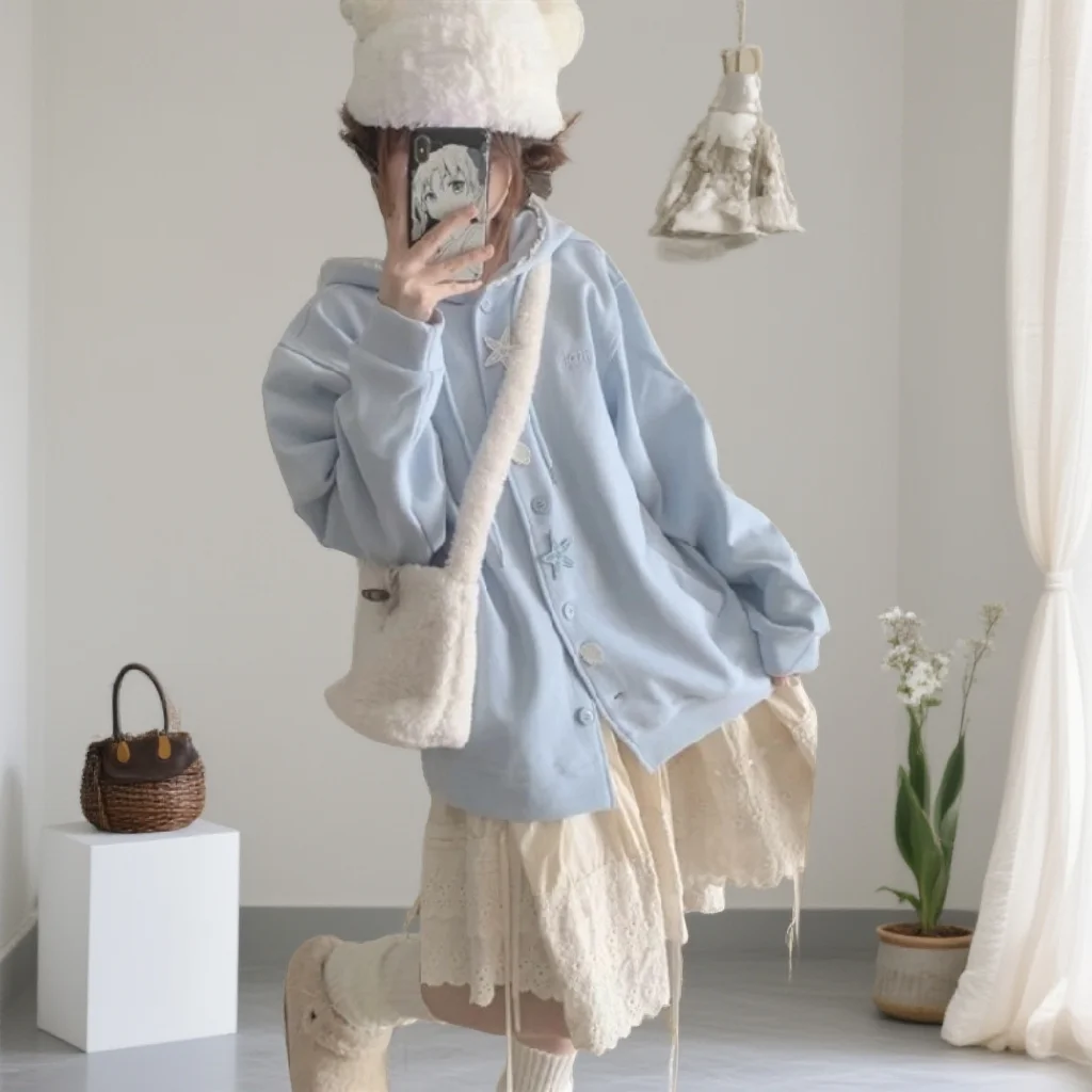 Модная женская толстовка большого размера с кружевными вставками, свободная верхняя одежда, трендовая молодежная толстовка с капюшоном, повседневная весенняя модель
Модная женская толстовка большого размера с кружевными вставками, свободная верхняя одежда, трендовая молодежная толстовка с капюшоном, повседневная весенняя модель