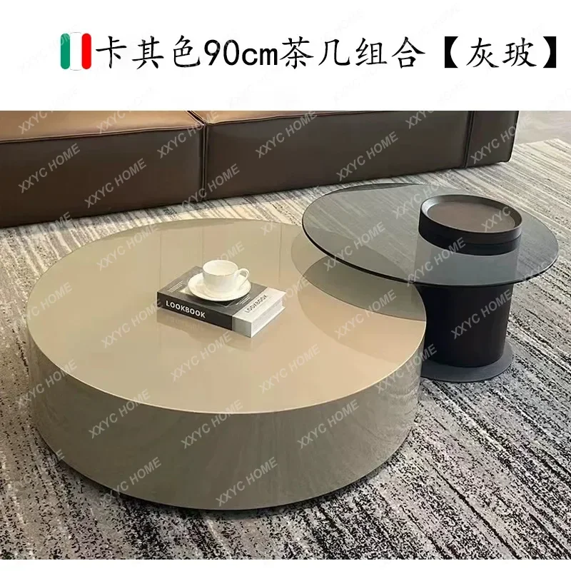 light luxury household paint size round coffee table combination household living room simple and modern
light luxury household paint size round coffee table combination household living room simple and modern