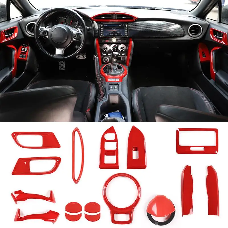For Toyota 86/Subaru BRZ 2012-20 ABS Sport Red Car Interior Decorative Trim Door Handle Switch Frame Center Control Panel Cover
For Toyota 86/Subaru BRZ 2012-20 ABS Sport Red Car Interior Decorative Trim Door Handle Switch Frame Center Control Panel Cover