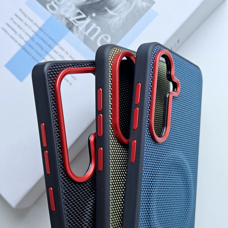 For Samsung Galaxy S26 Ultra, S26 Plus Magnetic Case ELVEV Anti-fingerprint Weave PU Leather Hard PC Suction Phone Cover
For Samsung Galaxy S26 Ultra, S26 Plus Magnetic Case ELVEV Anti-fingerprint Weave PU Leather Hard PC Suction Phone Cover