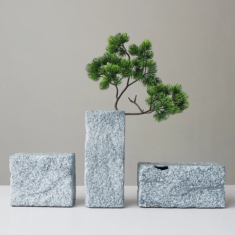 Vase Ceramic Ornaments Ins Creative Personality Living Room Flower Arrangement Small Fresh Retro Chinese Stone Flower Device
Vase Ceramic Ornaments Ins Creative Personality Living Room Flower Arrangement Small Fresh Retro Chinese Stone Flower Device