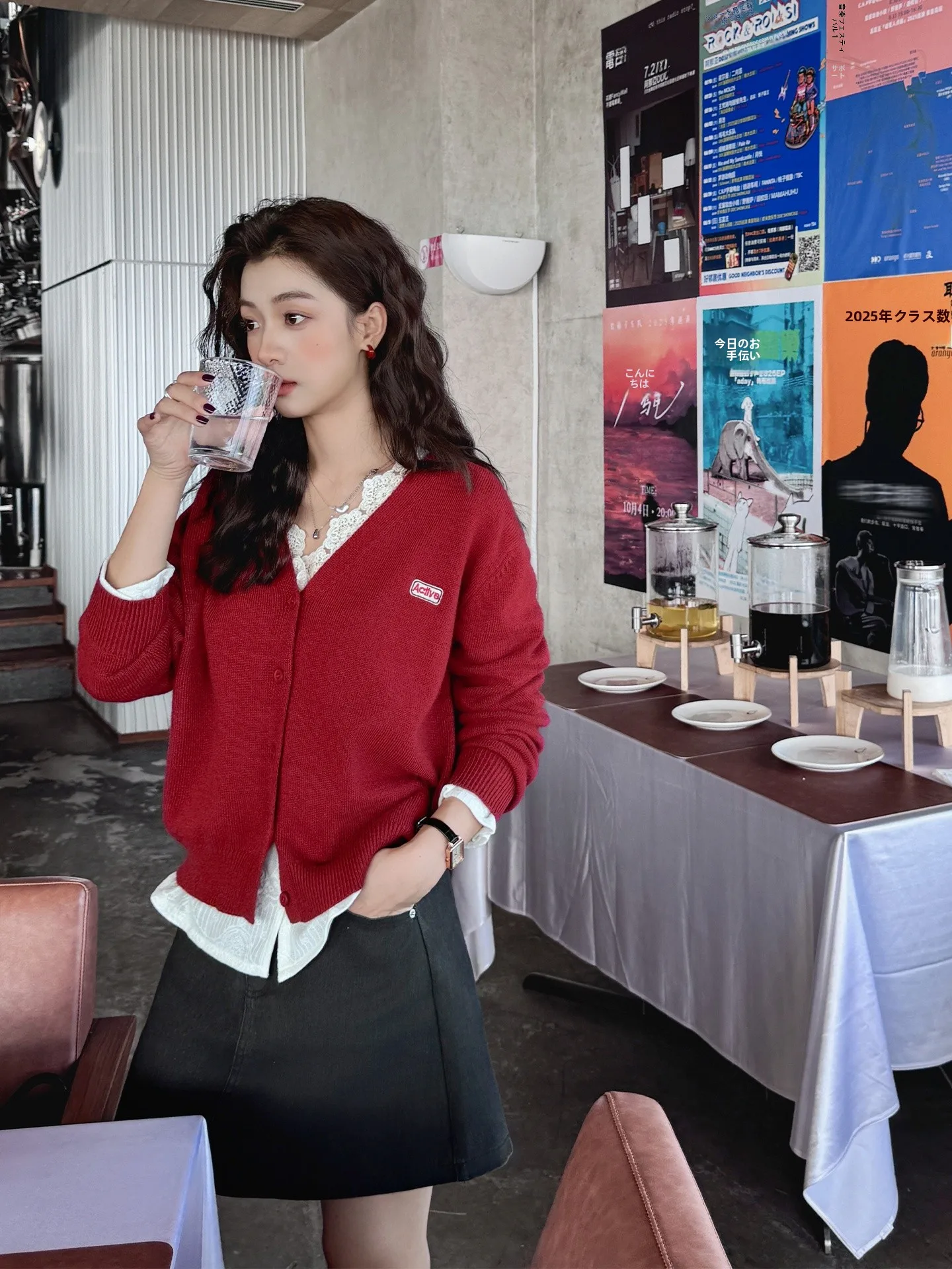 Loose Red Knitted V-Ne Sweater Coat Korean College Sle Autumn Winter New Arrival Faion Women's Clothing
Loose Red Knitted V-Ne Sweater Coat Korean College Sle Autumn Winter New Arrival Faion Women's Clothing