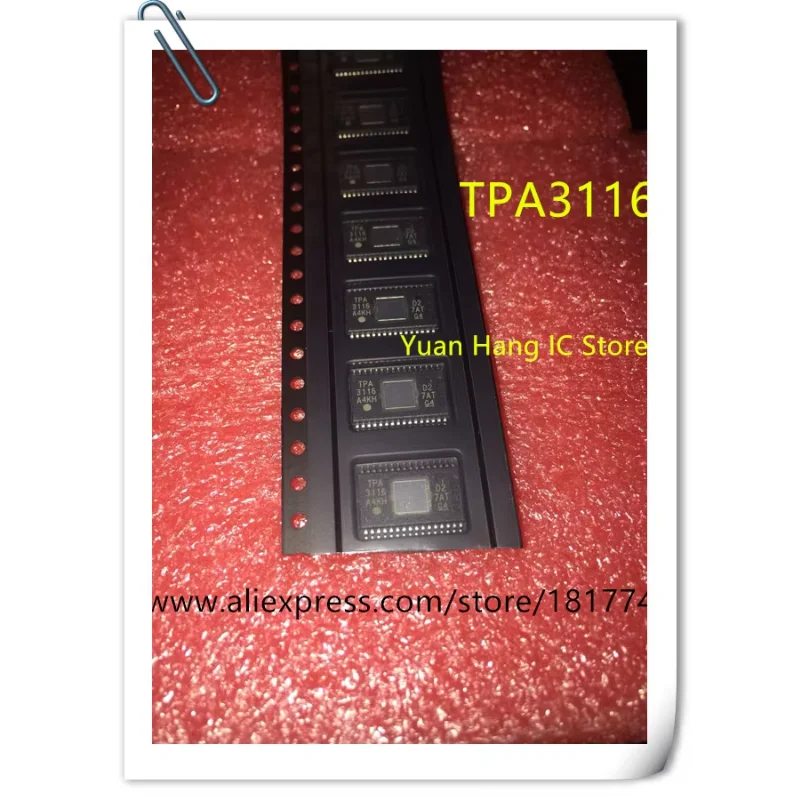 10PCS TPA3116D2DADR TPA3116D2 TPA3116 HTSSOP New original class D audio amplifier
10PCS TPA3116D2DADR TPA3116D2 TPA3116 HTSSOP New original class D audio amplifier