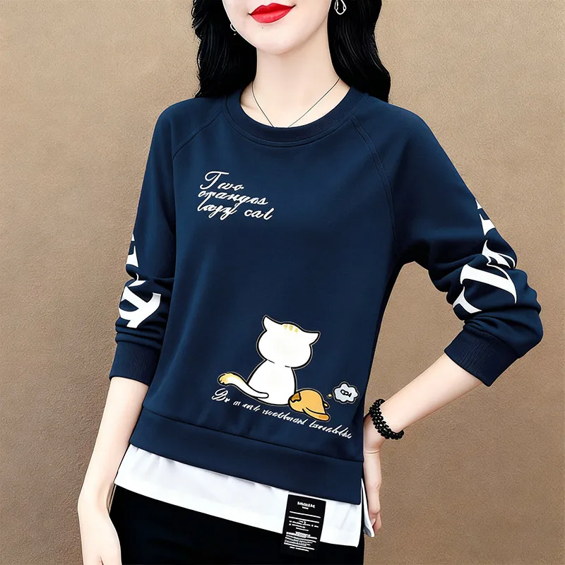 Однотонная женская толстовка-обманка с эффектом двухслойности, средней длины, с круглым вырезом, повседневная, универсальный дизайн, осень-зима, новинка, комфортная посадка
Однотонная женская толстовка-обманка с эффектом двухслойности, средней длины, с круглым вырезом, повседневная, универсальный дизайн, осень-зима, новинка, комфортная посадка