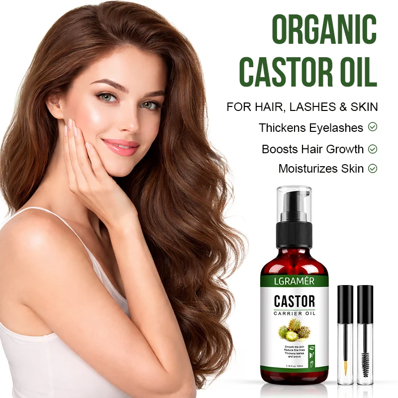 100ml Organic Castor Oil Hair Care Oil, Anti Breakage Split Ends Repair,Scalp Massage Treatment for Thinning Dry Damaged Hair
100ml Organic Castor Oil Hair Care Oil, Anti Breakage Split Ends Repair,Scalp Massage Treatment for Thinning Dry Damaged Hair