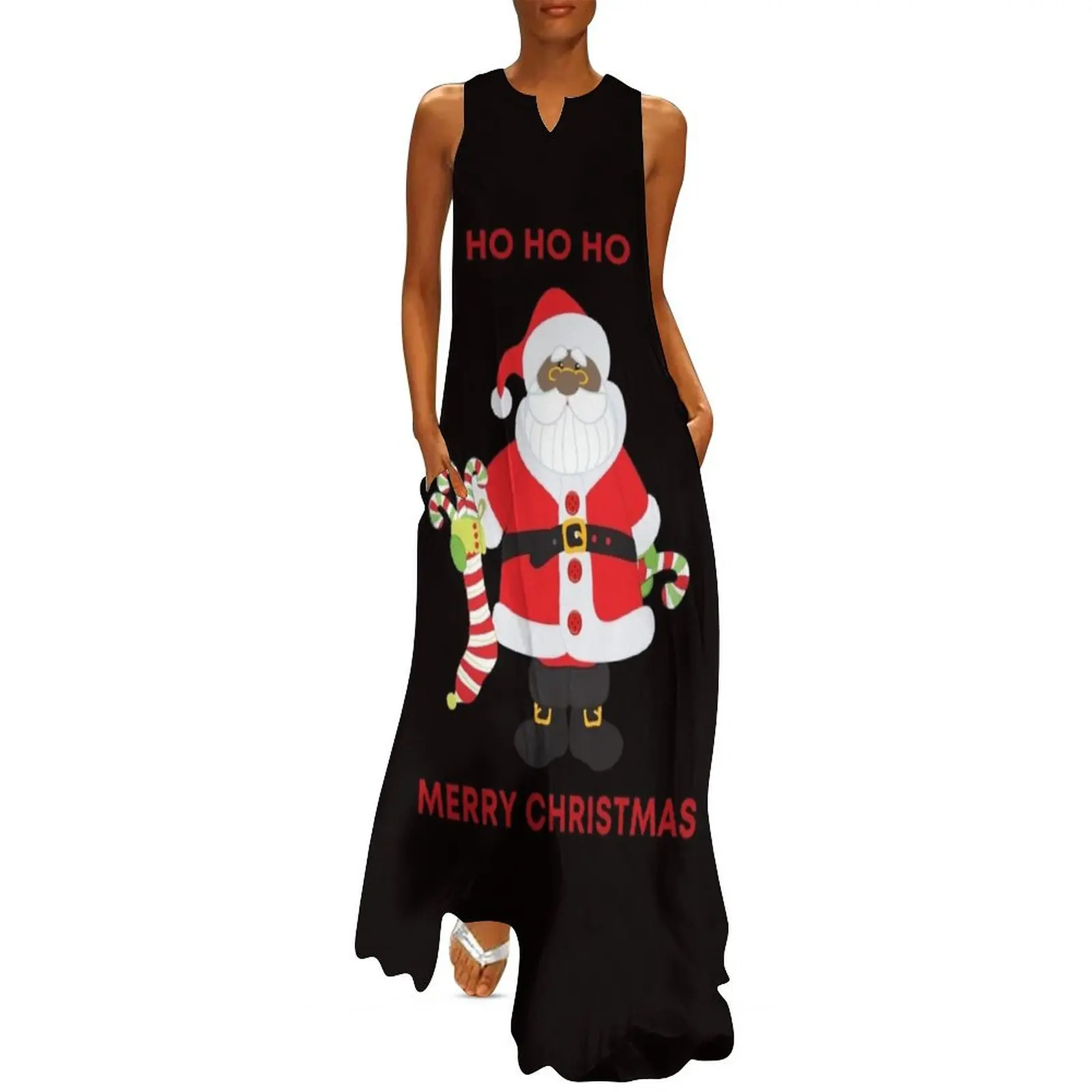 African American Santa Claus Ho Ho Ho Merry Christmas Xmas Long Dress summer dresses womens 2025 prom dress Dress
African American Santa Claus Ho Ho Ho Merry Christmas Xmas Long Dress summer dresses womens 2025 prom dress Dress