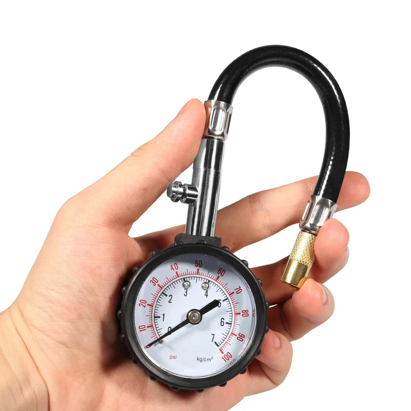 Universal Tire Pressure Monitor, 0-100PSI High Precision Long Tube Tyre Gauge for Car and Motorcycle
Universal Tire Pressure Monitor, 0-100PSI High Precision Long Tube Tyre Gauge for Car and Motorcycle