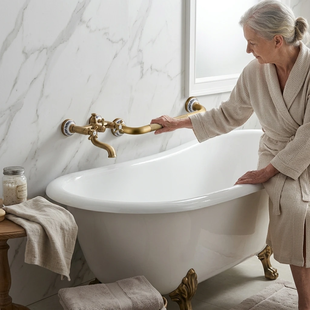 Bathroom Grab Bar Stainless Steel Anti Slip Handrail For Bathtub Elderly Safety Support
Bathroom Grab Bar Stainless Steel Anti Slip Handrail For Bathtub Elderly Safety Support