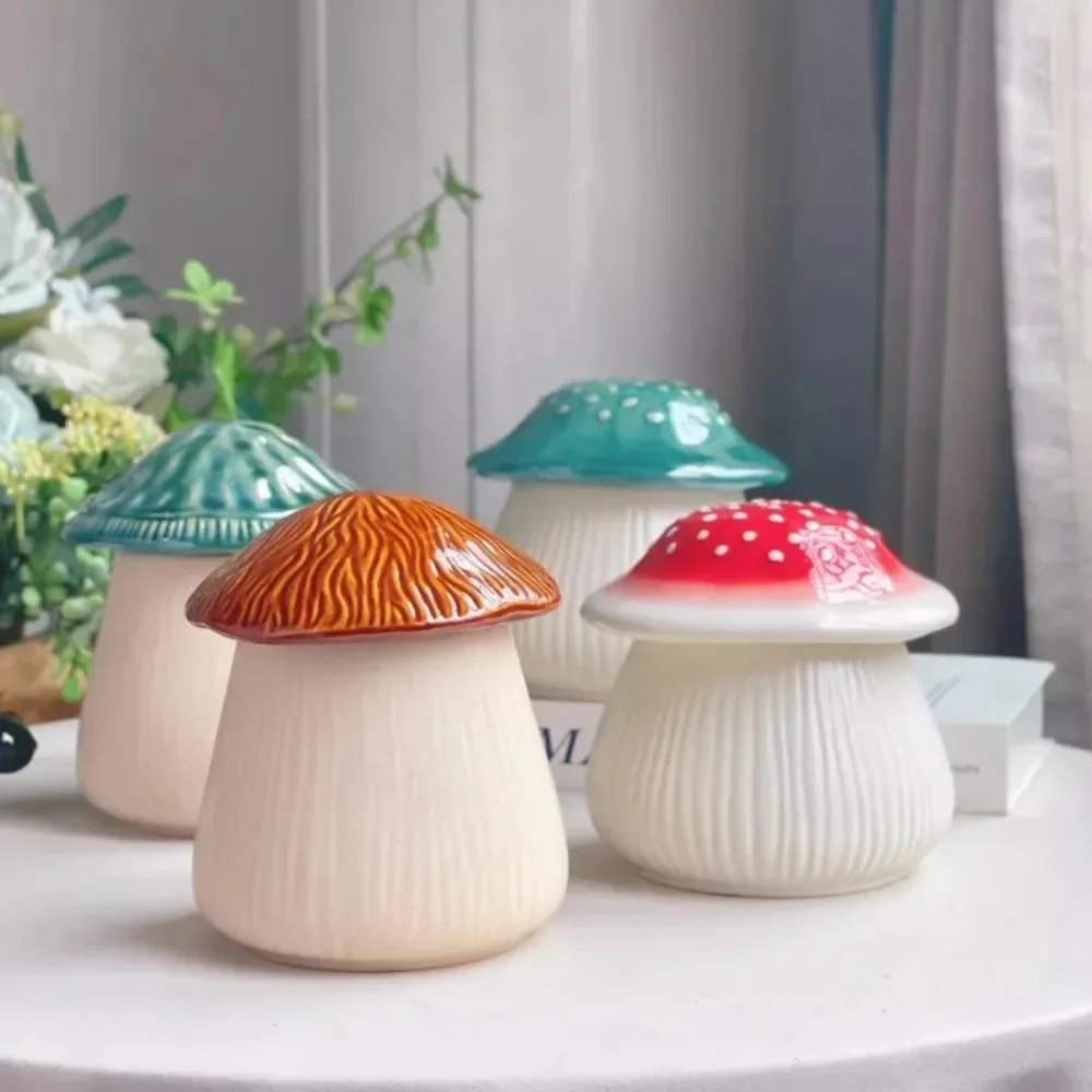 Simulation of Mushroom Ceramic Storage Tank Crafts Ornaments Cartoon Mushroom Sundries Storage Tank Container Home Decoration
Simulation of Mushroom Ceramic Storage Tank Crafts Ornaments Cartoon Mushroom Sundries Storage Tank Container Home Decoration
