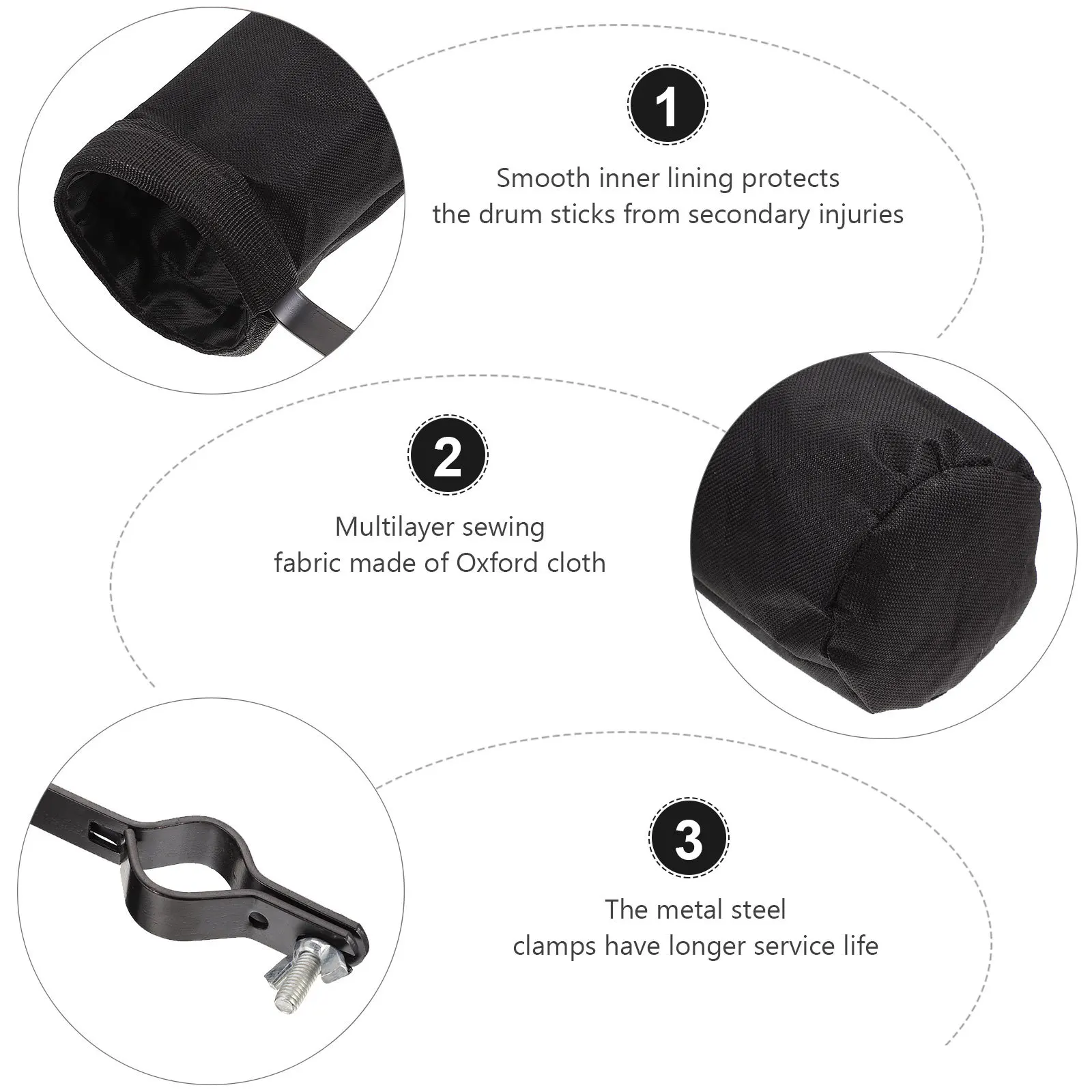 Drumstick Barrel Black Durable Storage Holder Large Capacity Portable Case For Percussion Instrument Accessory Drumstick
Drumstick Barrel Black Durable Storage Holder Large Capacity Portable Case For Percussion Instrument Accessory Drumstick