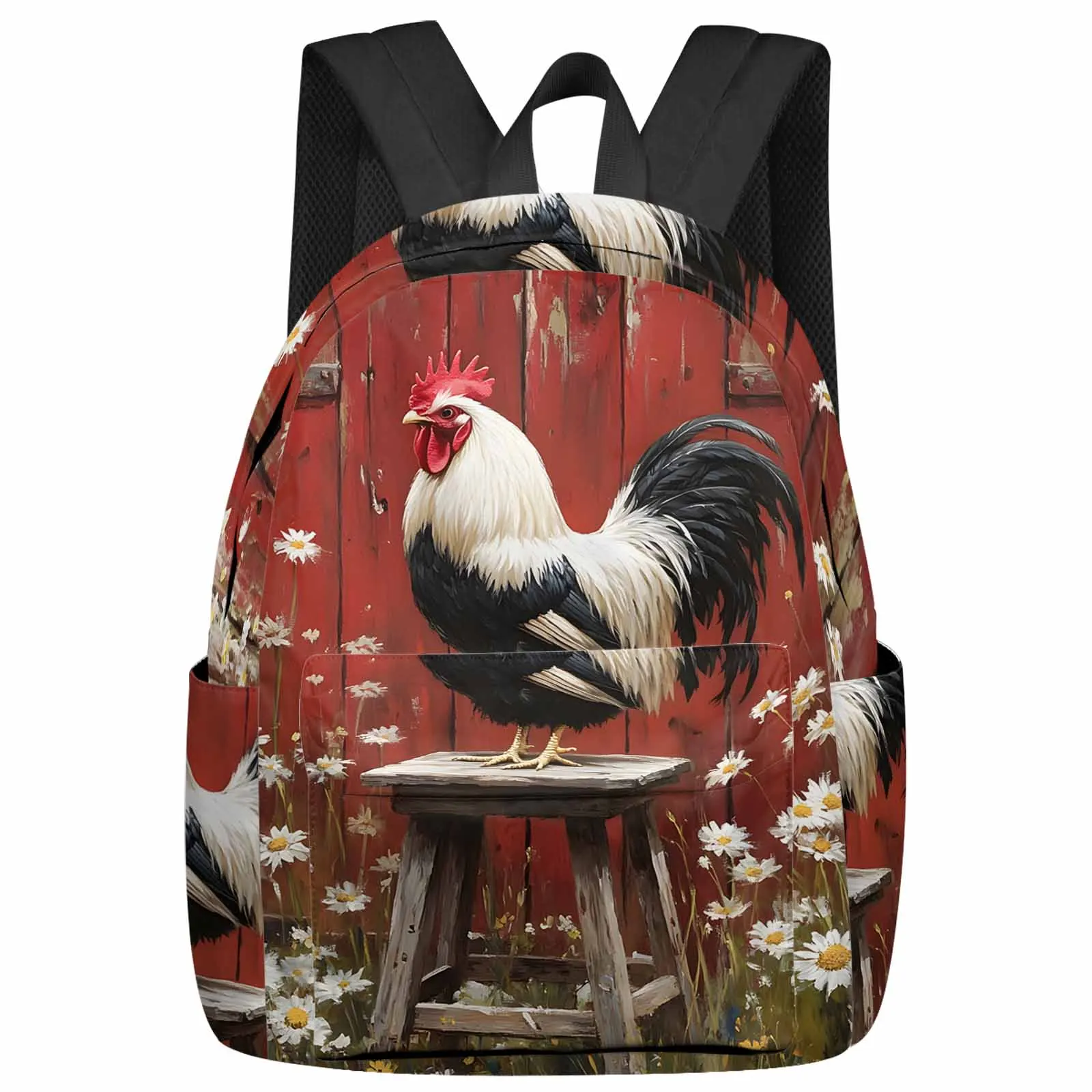 Rustic Farmhouse Rooster Backpack School Bags for Teenagers Students Laptop Bag Women's Casual Travel Backpack
Rustic Farmhouse Rooster Backpack School Bags for Teenagers Students Laptop Bag Women's Casual Travel Backpack