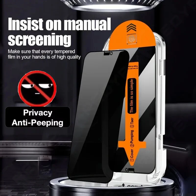 Anti-Spy Tempered Glass Film for IPhone 16 Air 15 Plus 17E 13 12 Mini 11 14 Pro Max Dust Free Install Privacy Screen Protector
Anti-Spy Tempered Glass Film for IPhone 16 Air 15 Plus 17E 13 12 Mini 11 14 Pro Max Dust Free Install Privacy Screen Protector