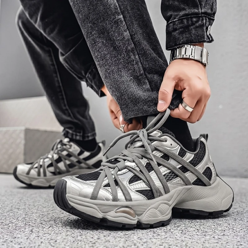 Four Seasons New Fashionable Thick-soled Height-increasing Patchwork Mesh Breathable and Trendy Men's Casual Sports Shoes
Four Seasons New Fashionable Thick-soled Height-increasing Patchwork Mesh Breathable and Trendy Men's Casual Sports Shoes