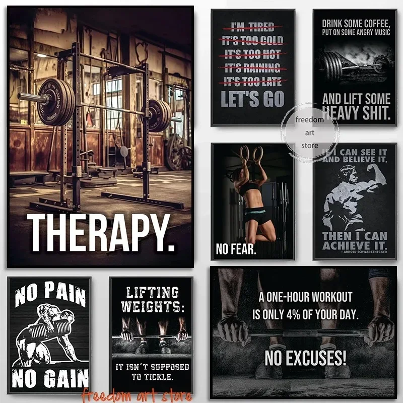 Gym Motivation Muscle Man Bodybuilding Fitness Strength Barbell Art Poster Canvas Painting Wall Print Picture for Home Gym Decor
Gym Motivation Muscle Man Bodybuilding Fitness Strength Barbell Art Poster Canvas Painting Wall Print Picture for Home Gym Decor